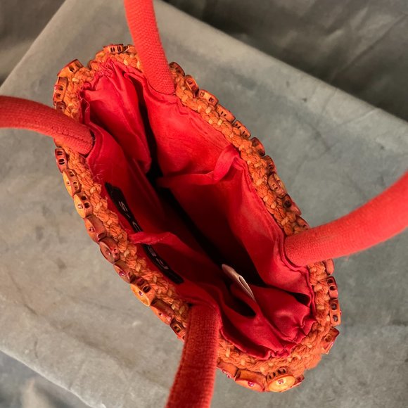 Handmade Red Seashell Slim Handbag - Picture 4 of 4